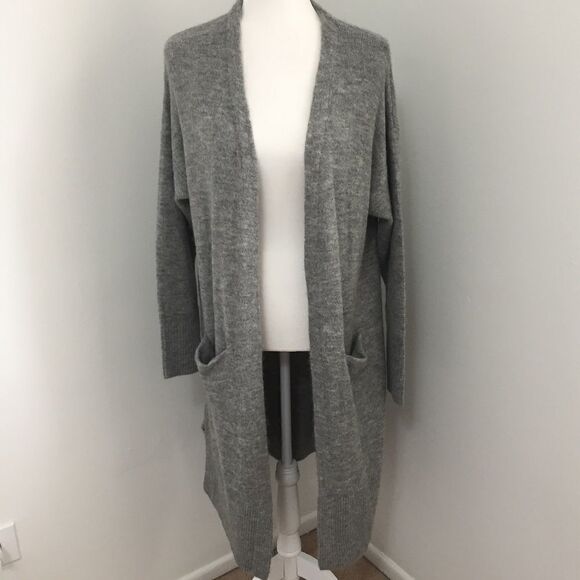 H&M Gray Longline Knit Cardigan - Picture 1 of 4